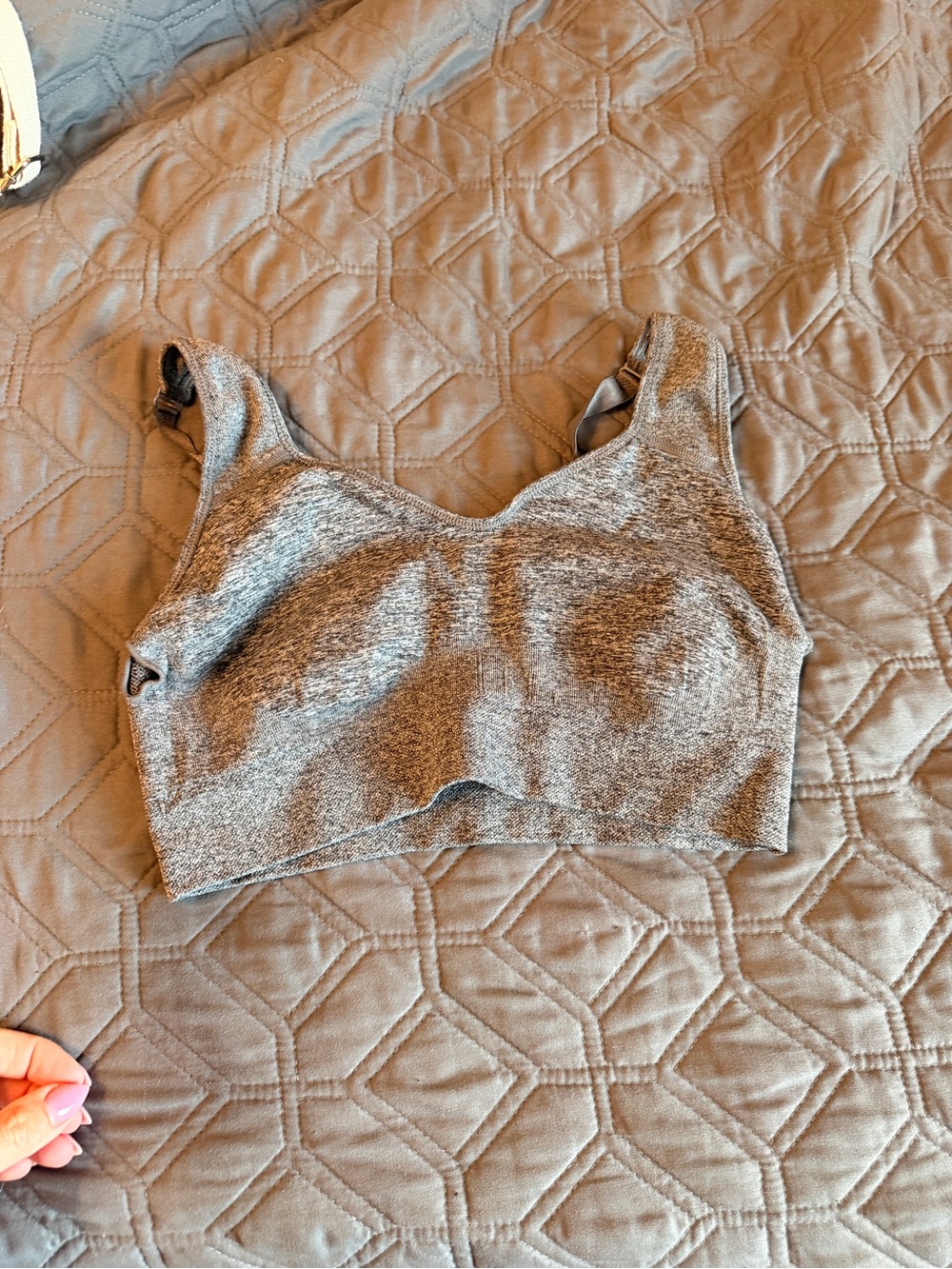 Puma Gray Seamless Sports Bra